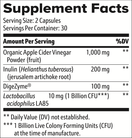 Complete Gut Health Formula Supplement Facts